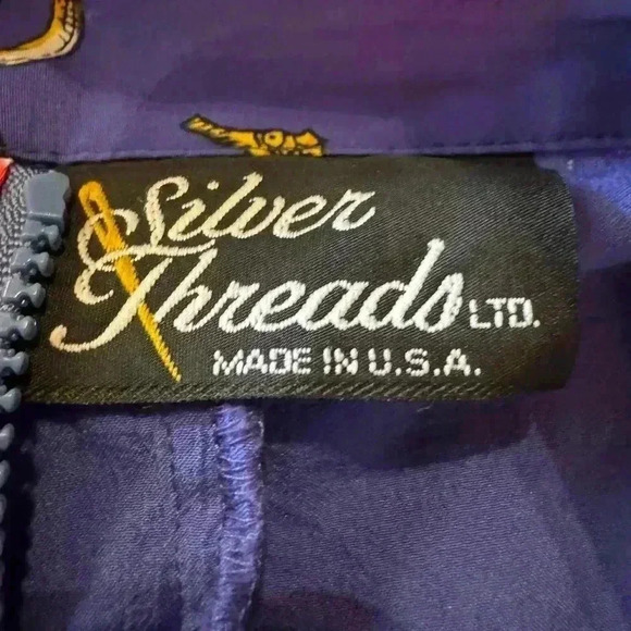 Silver threads lightweight woman’s vintage jacket M - Picture 7 of 12